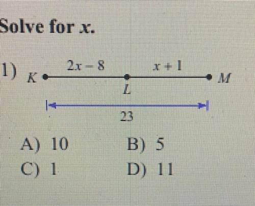 Solve for x.
Please help