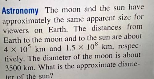 Astronomy The moon and the sun have approximately the same apparent size for viewers on Earth. The