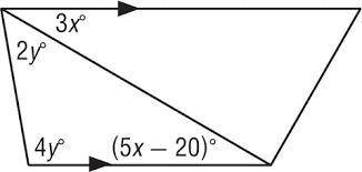 3. Solve for x and y. (4 points)
X:___________
Y:___________