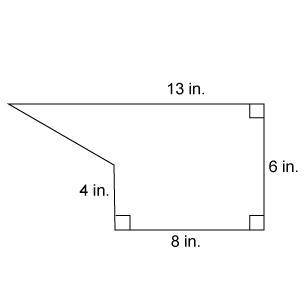 What is the area of this composite shape?
Enter your answer in the box.
in²