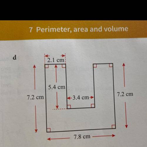 Please find the area of the figure and give an explanation