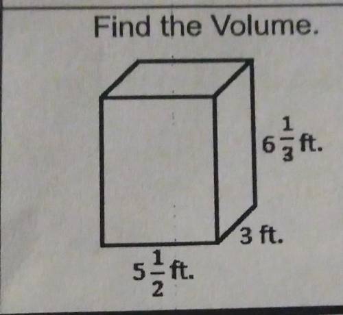 Find the Volume. help please