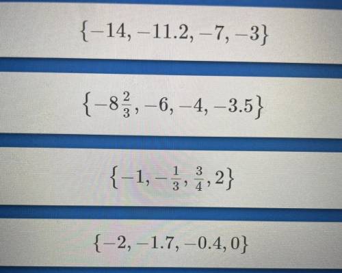 In which set are all of the numbers solutions to the inequality x < -3