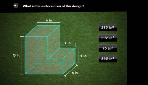 ( 30 POINTS)What is the area of this design 4in 4in 6in 6in 10in