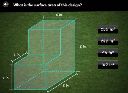 (PLEASE HELP ONLY IF YOU KNOW) What is the area of this design 5in 8in 8in 4in 4in