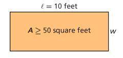 PLEASE HELP To find the area A of a rectangle, the length l must be multiplied by the width w. A fa