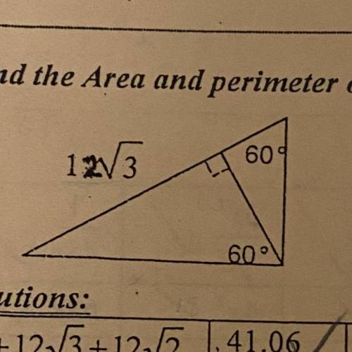 Please help!! Find perimeter and area of this figure. Also give the exact answer. This uses the spe