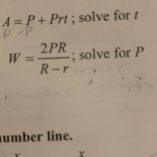 W=2PR/R-r; solve for P