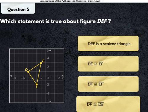 Which Statement is true about figure DEF