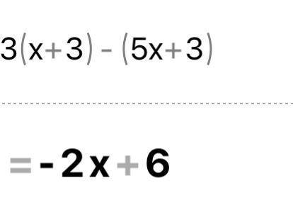 3(x+3)-(5x+3) is equivalent to a(3-x)?