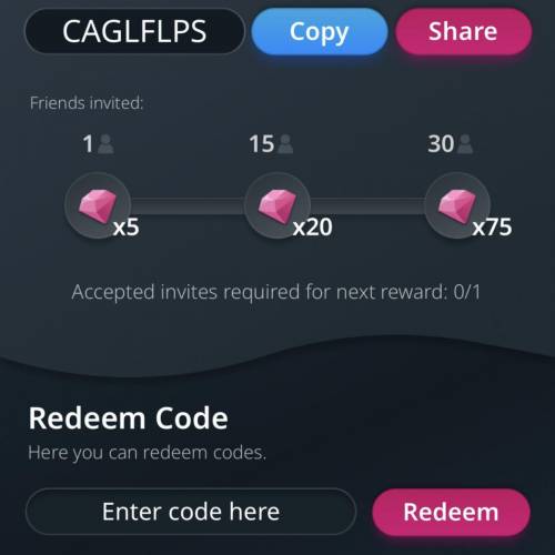 Yall can yall download tabou and use my code “CAGLFLPS” please lol im desperate for diamonds