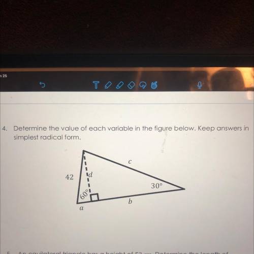 Deals with 30-60-90 special right triangles, any help is appreciated!