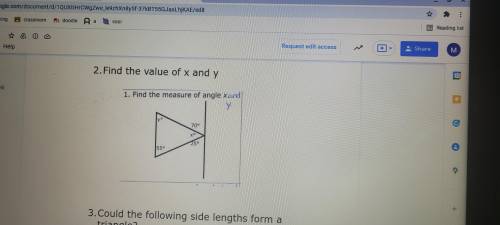 Find the value of x and y. Need some help solving this one.