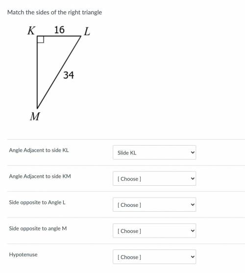 Match the sides of the right triangle
Help