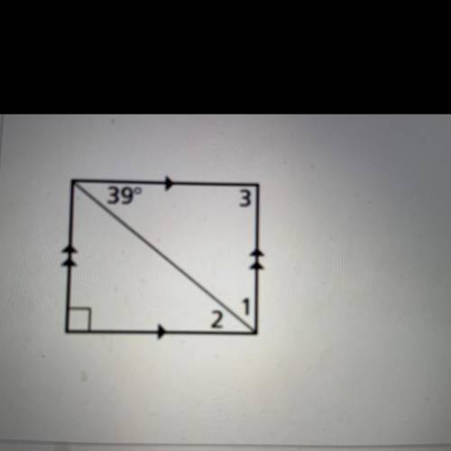 Find angles 1, 2, and 3