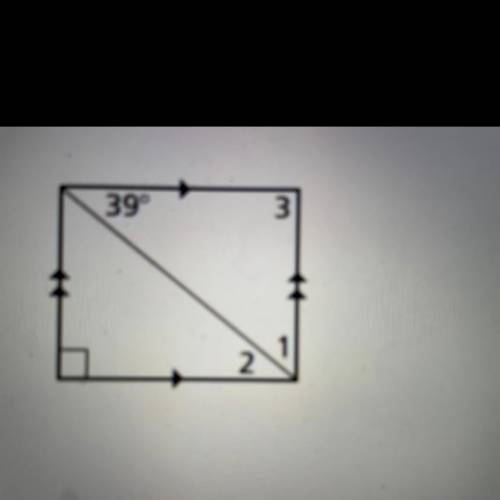 Find angles 1, 2, and 3