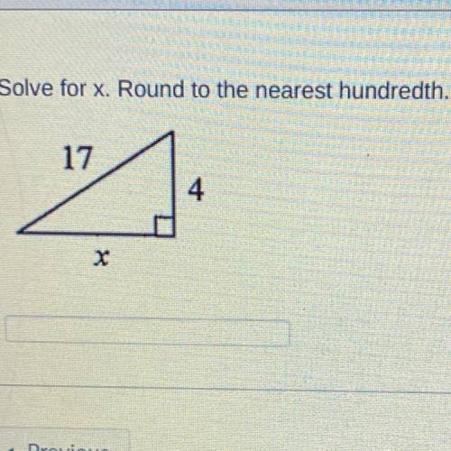 Solve for x. round to nearest hundredth. PLS HELP. WILL AWARD BRAINLIEST