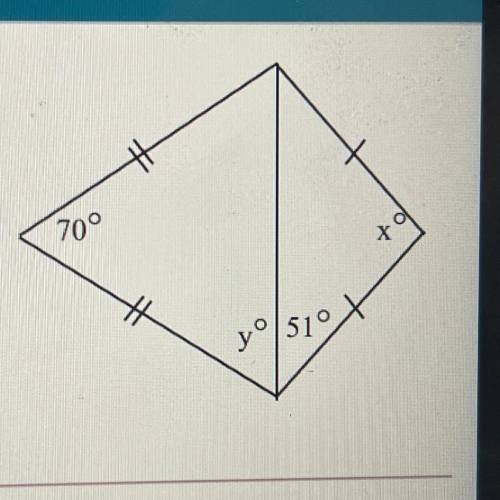FIND THE VALUES OF X AND Y PLS HELP