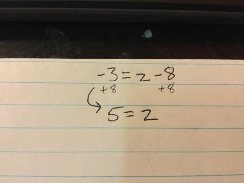 -3=z-8
Help me solve this equation