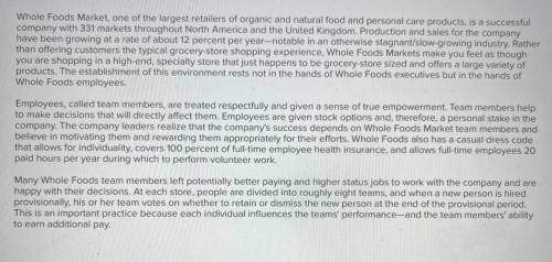 Whole Foods provides its employees with 100% paid health insurance. Health insurance is

a. wages