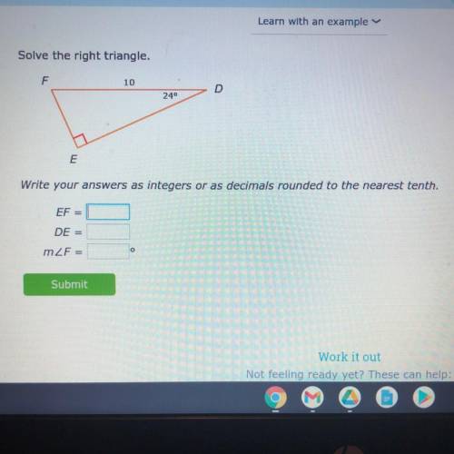 Solve the right triangle. Will give points!