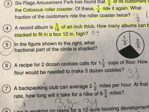 Please help me with #5 !?