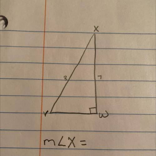 Solve the right triangle. Round to the nearest degree and nearest tenth of a unit.