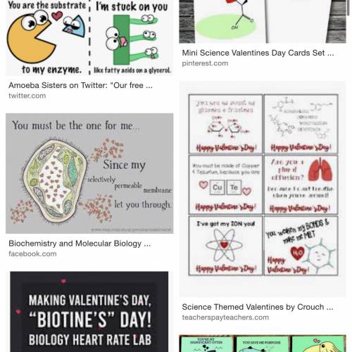 Create an original Biology Valentine, needs to not be off of the internet. Also need to make an ima