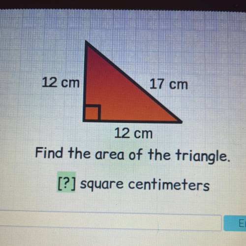 Find the area of triangle