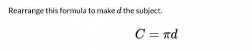 Hey, I'm not sure if I'm wrong or not but wouldn't the answer be c divided by pi? or c/pi