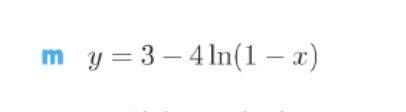 Differentiate the following equation