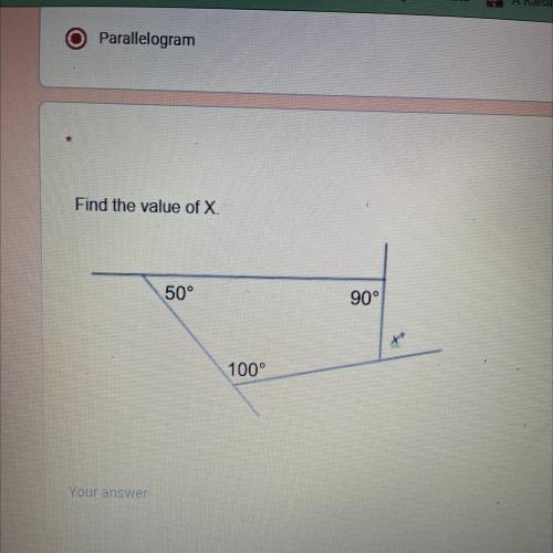 30 POINTS FIR THE ANSWERS. PLEASE

Find the value of X.
50°
90°
100°
What is the sum of the measur