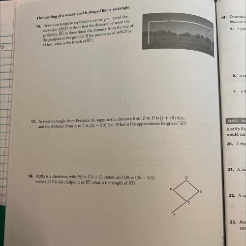Can anyone help with 16-18??