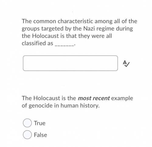 Please help answer these two questions about the holocaust WILL MARK BRAINIEST