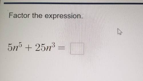 I need help factoring an expression.
