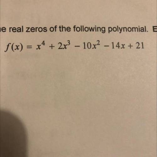 What is the easiest way to find the zeros and how do you do it?
