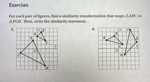 Please help with the following 2 questions. Similarity transformation statement.
