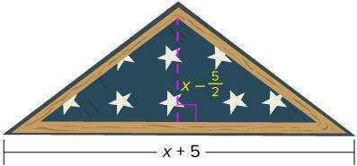 A United States flag is sometimes folded into a triangle shape and displayed in a triangular displa