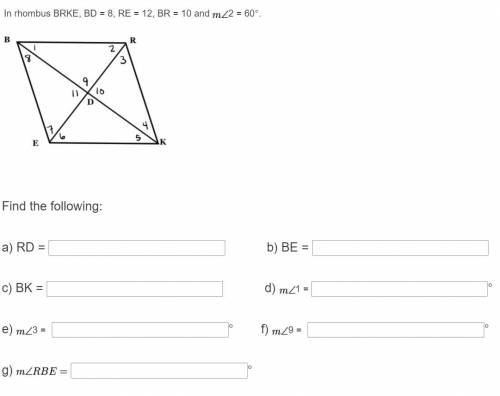 Can somebody of genuis caliber solve this rhombus please i have reposted 6 times now...