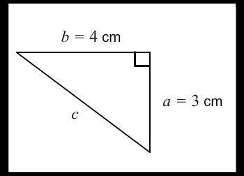 Please help

and explain it i dont know how to do it
What is the length of the hypotenuse of the t