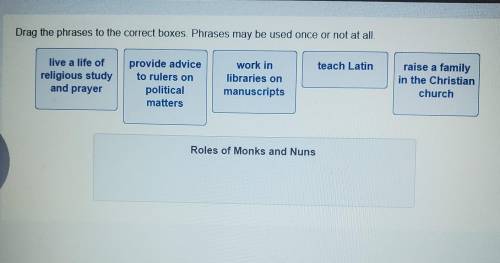 Drag the phrases into the correct boxes help me please