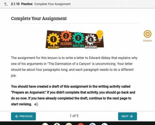 2.1.10 Project: Complete Your Assignment

English 9
Points Possible: 30
NO PLAGIARISM!!!
I'll rate