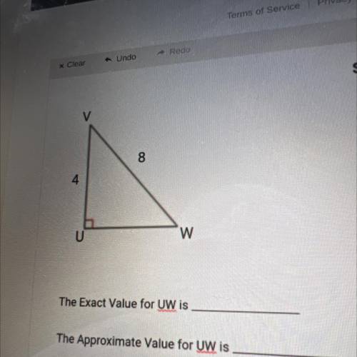 What is the value of UW
What is the approximate value of UW