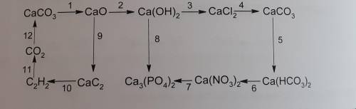 Express the following transitions with chemical equations?