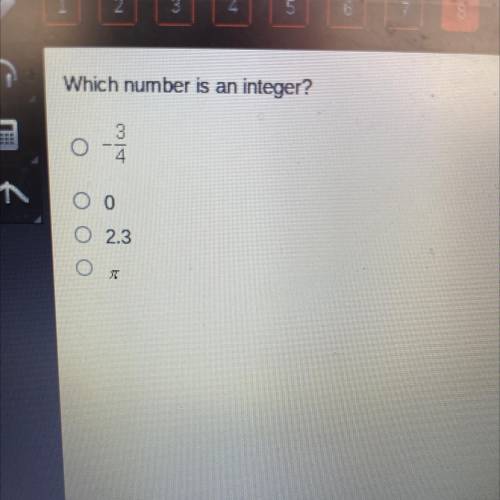 Which number is an integer?