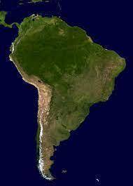 What sea is located to the north of South America