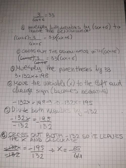 3 over 4x + 6 = 33
i need help really bad i dont understand it