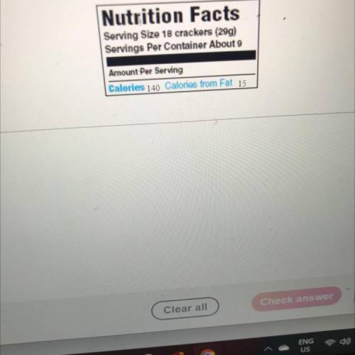 Help me please if you can for the food described find what percent of fatal calories is from fat if