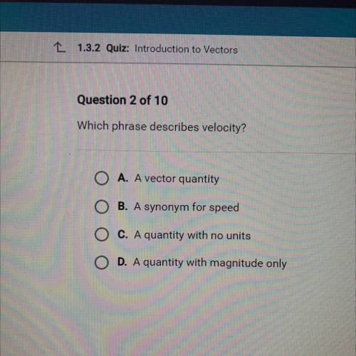 Which phase describes velocity?