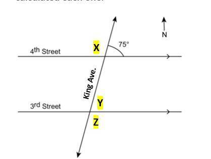 On the map below, all numbered streets run parallel to each other. Both 3rd and 4th streets are int